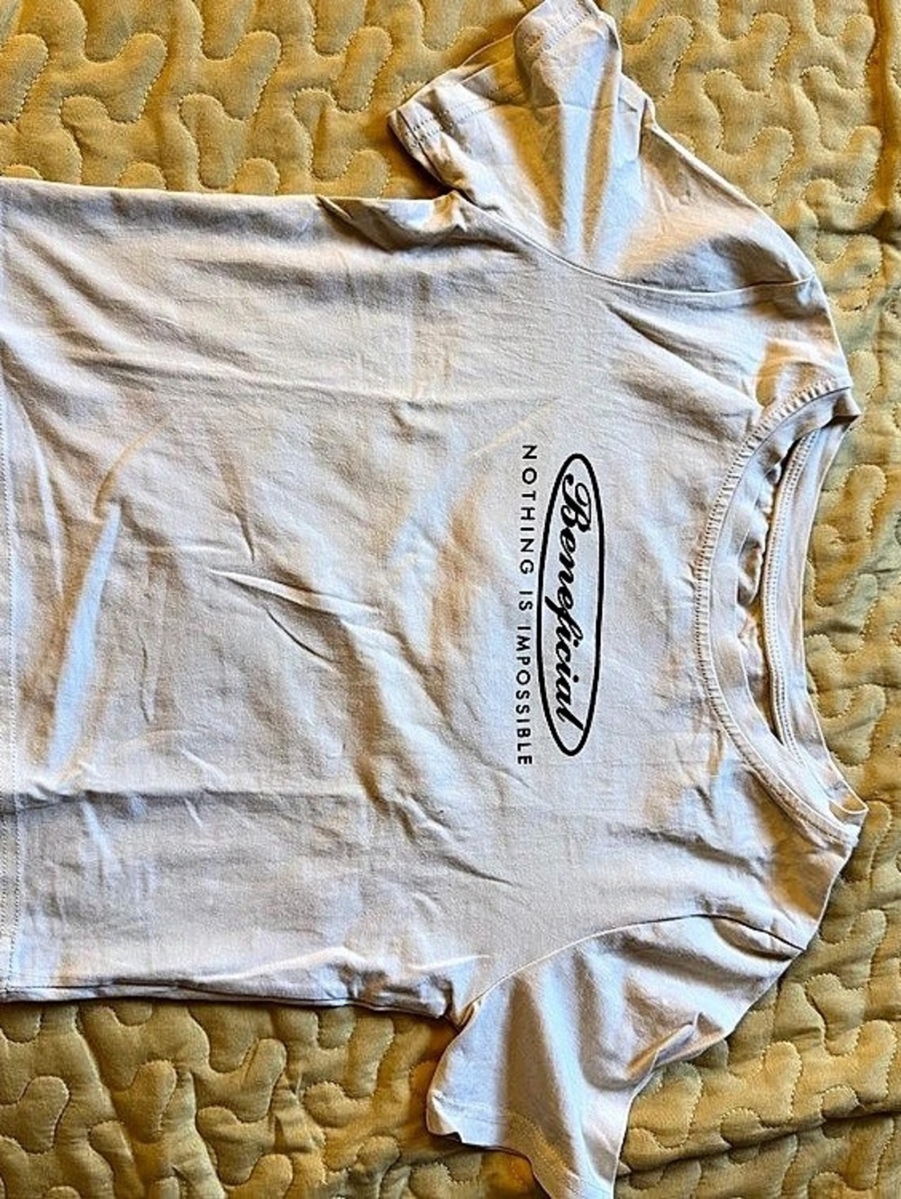 Dazy Short Sleeve Tee in White Size Medium
